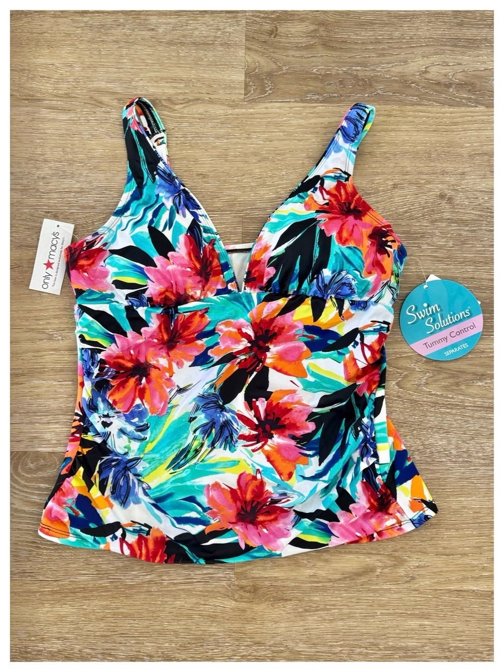 Tummy Control Tankini Swim Top